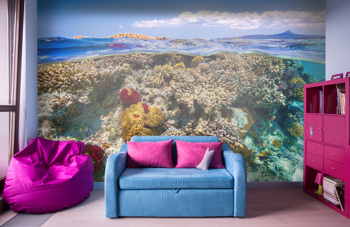 Underwater Papel pintado con Mayotte : El Arrecife - Salón 11