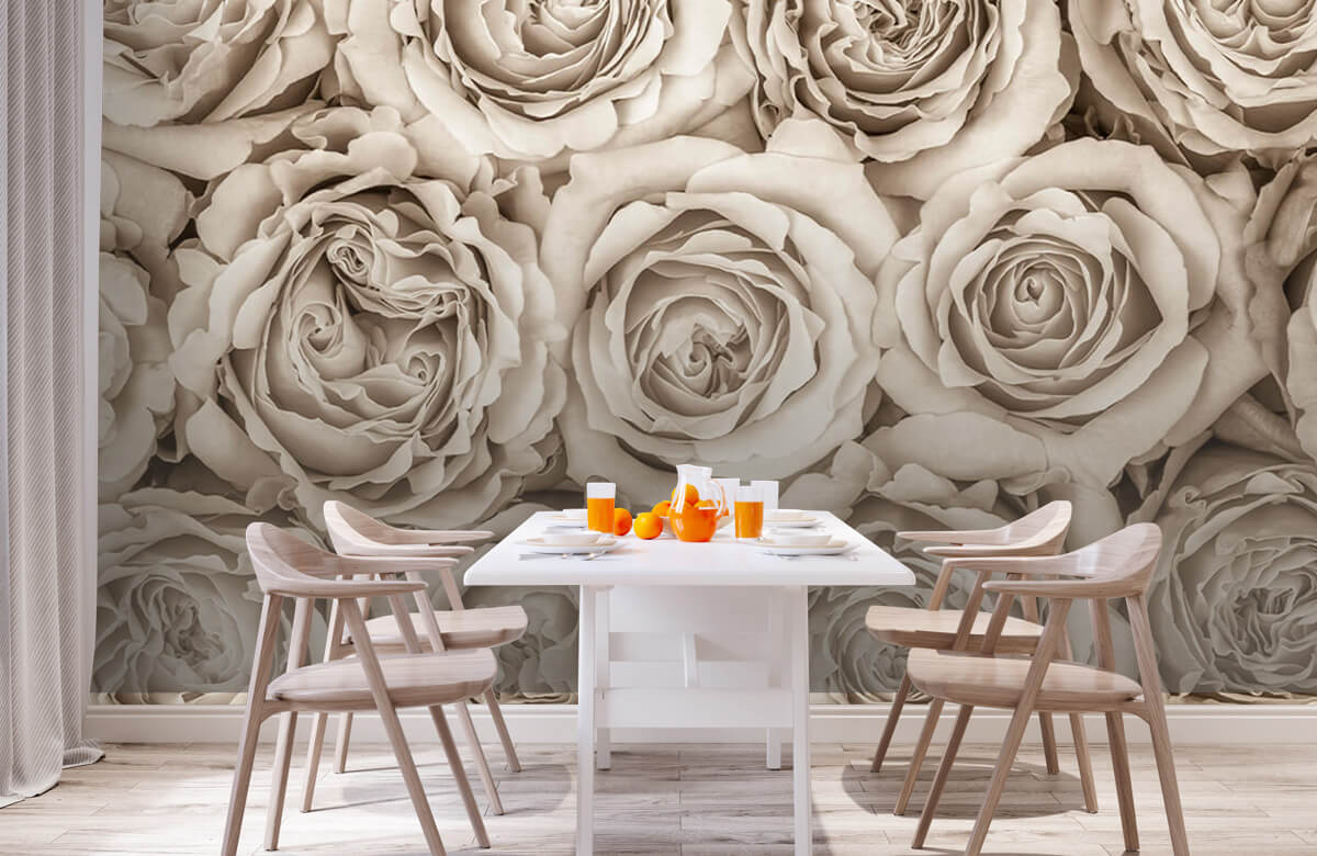 Papel pintado con Antecedentes de las rosas - Habitación 3