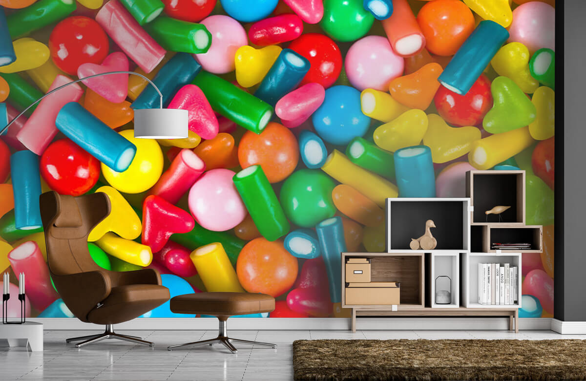  Papel pintado con Mezcla de caramelos - Habitación de adolescentes 9