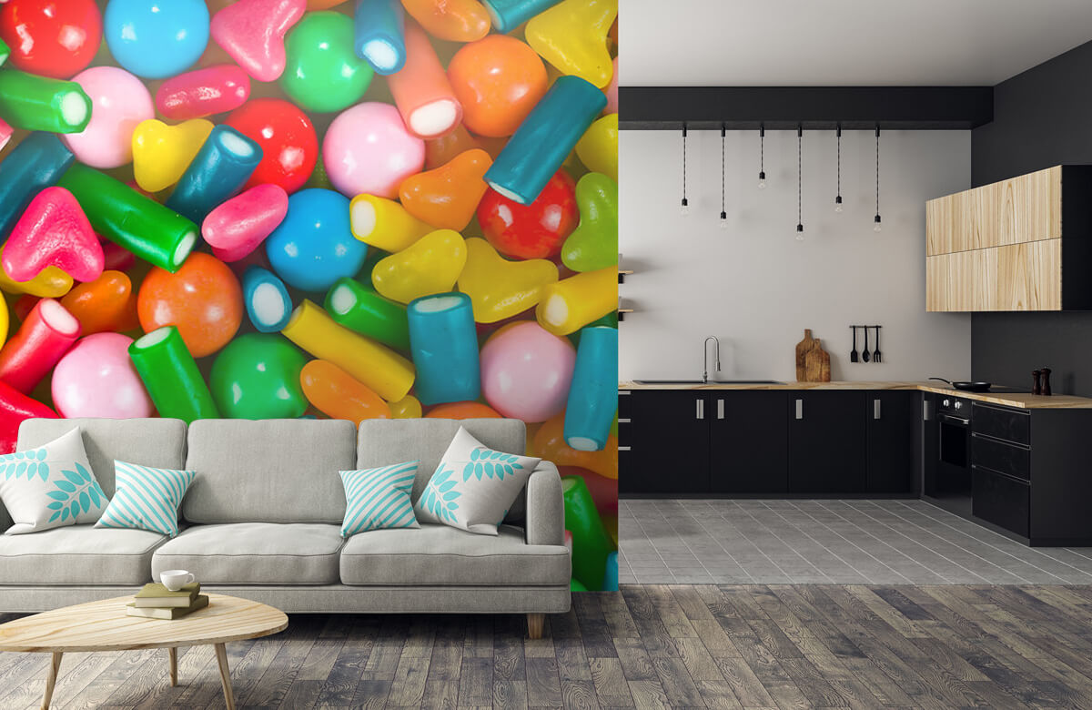  Papel pintado con Mezcla de caramelos - Habitación de adolescentes 10