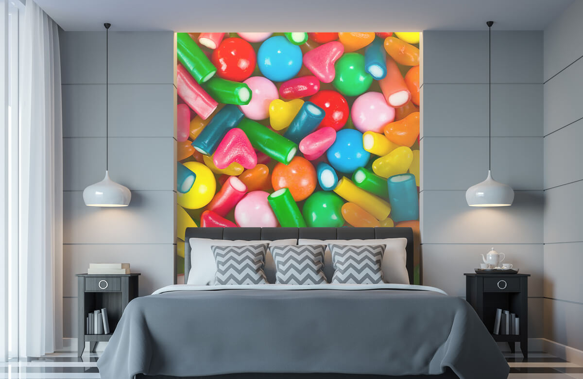  Papel pintado con Mezcla de caramelos - Habitación de adolescentes 11