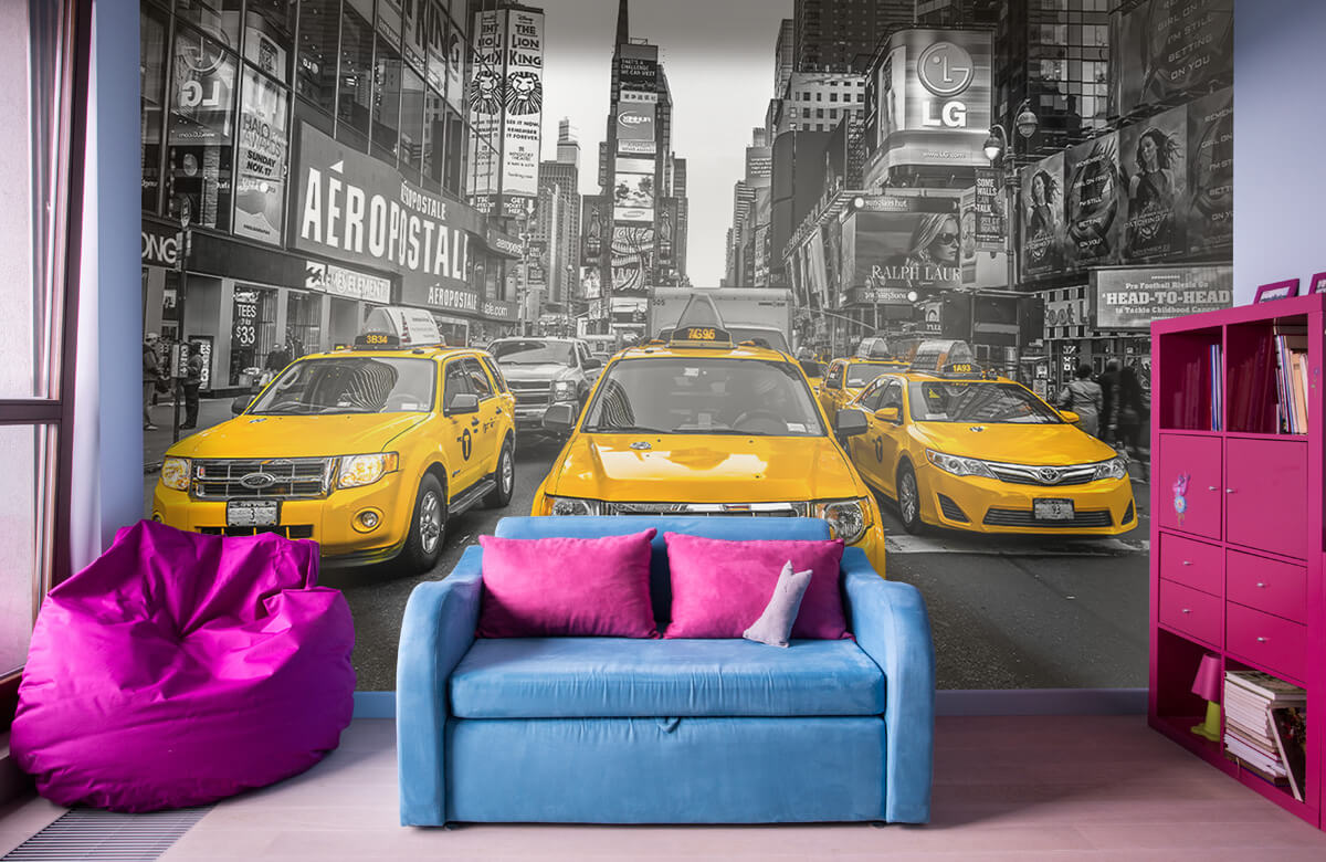  Papel pintado con Taxi en Broadway - Habitación de adolescentes 11