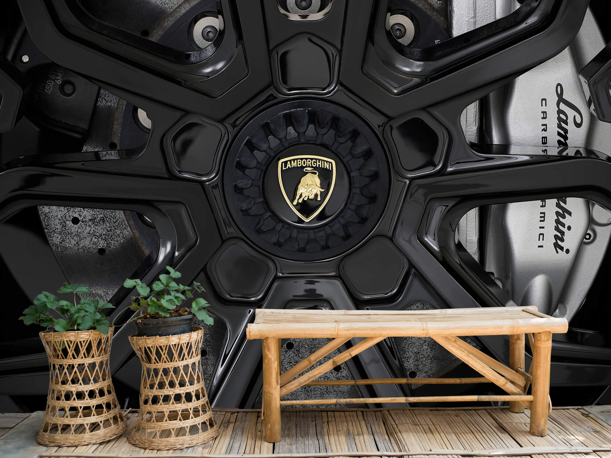 Patrón Papel pintado con Lamborghini Huracán - llanta - Sala de ocio 5