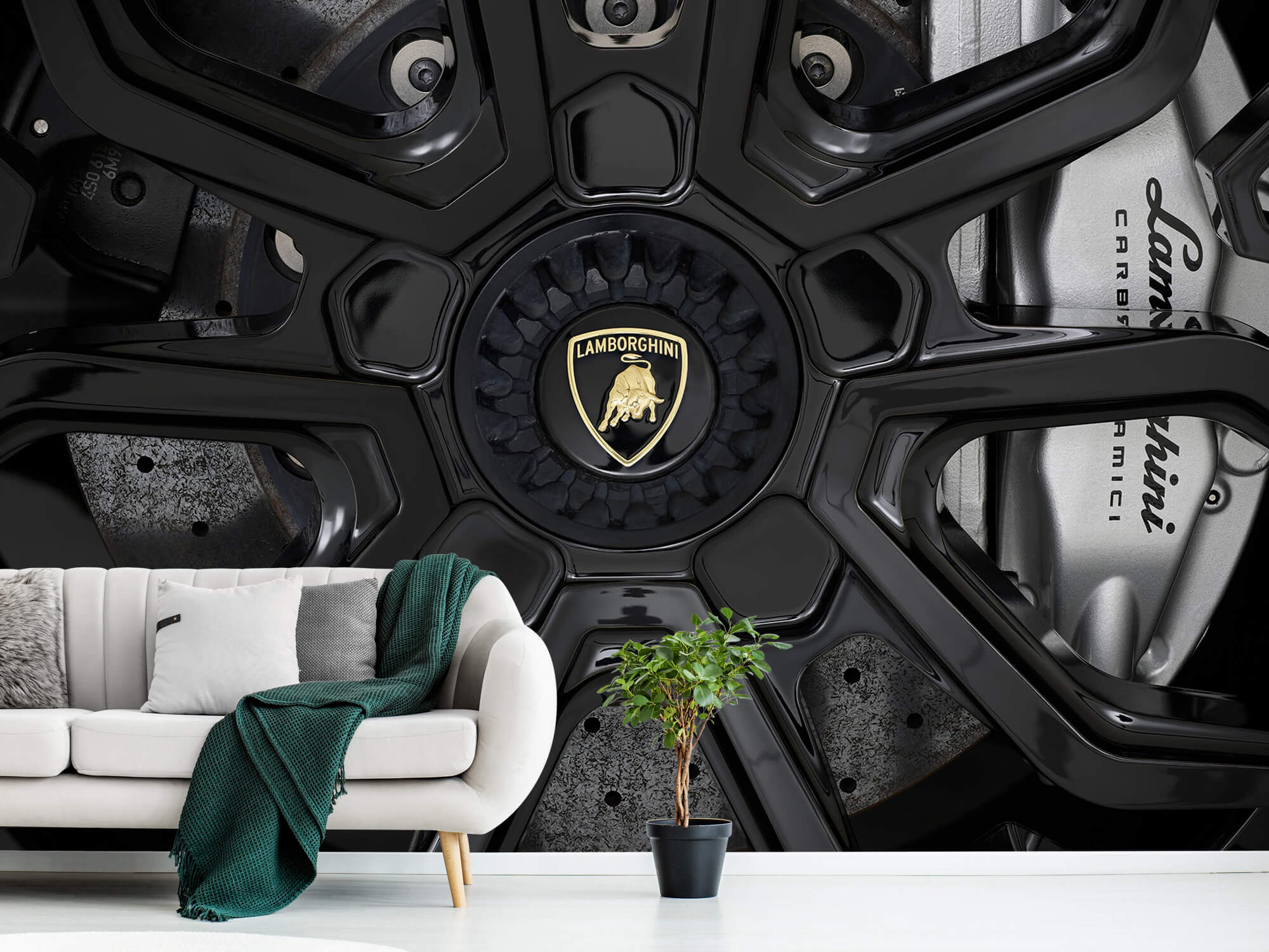 Patrón Papel pintado con Lamborghini Huracán - llanta - Sala de ocio 1