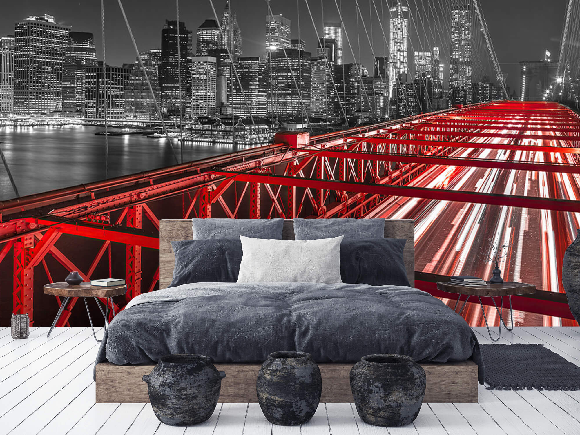  Papel pintado con Puente rojo de Brooklyn - Habitación de adolescentes 10