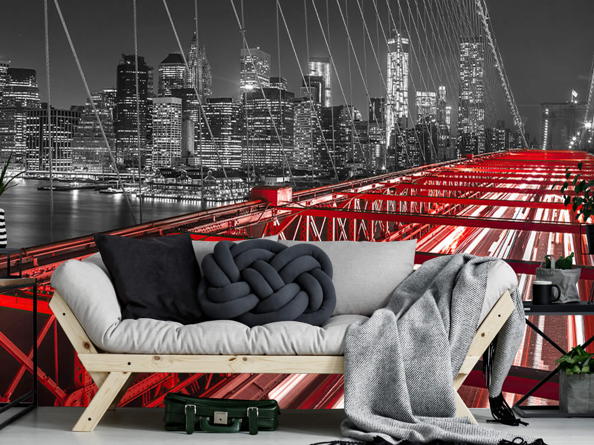  Papel pintado con Puente rojo de Brooklyn - Habitación de adolescentes 12