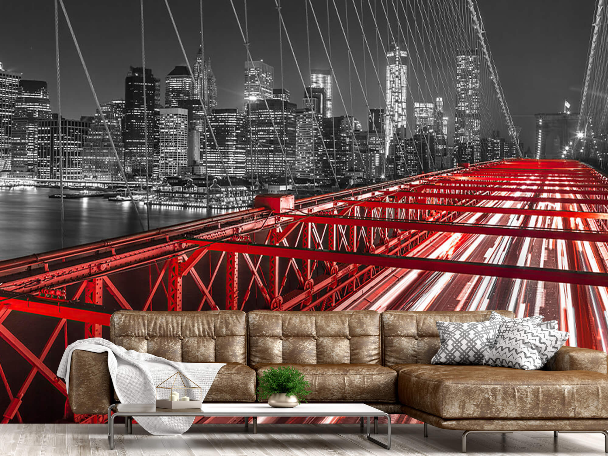  Papel pintado con Puente rojo de Brooklyn - Habitación de adolescentes 6