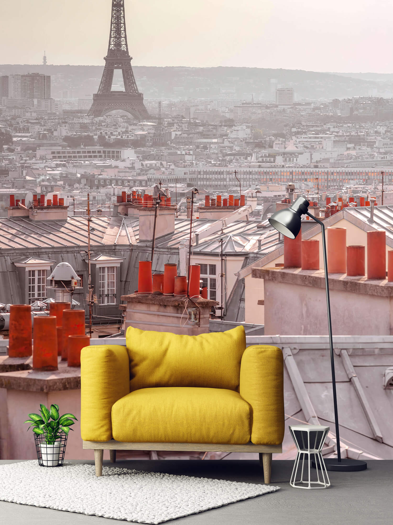  Papel pintado con Torre Eiffel desde Montmartre - Pasillo 2