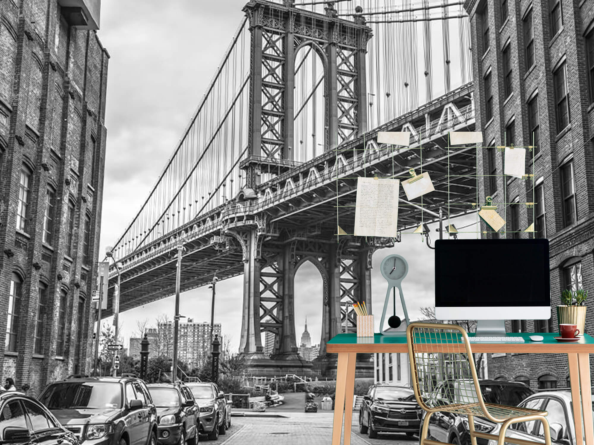  Papel pintado con Puente de Manhattan - Salón 8