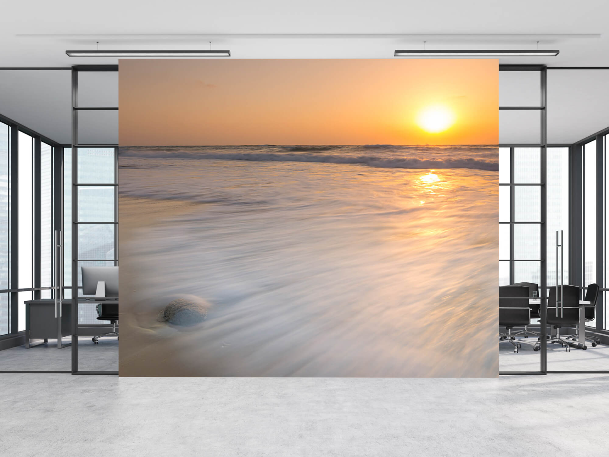  Papel pintado con Puesta de sol en la playa - Habitación 2