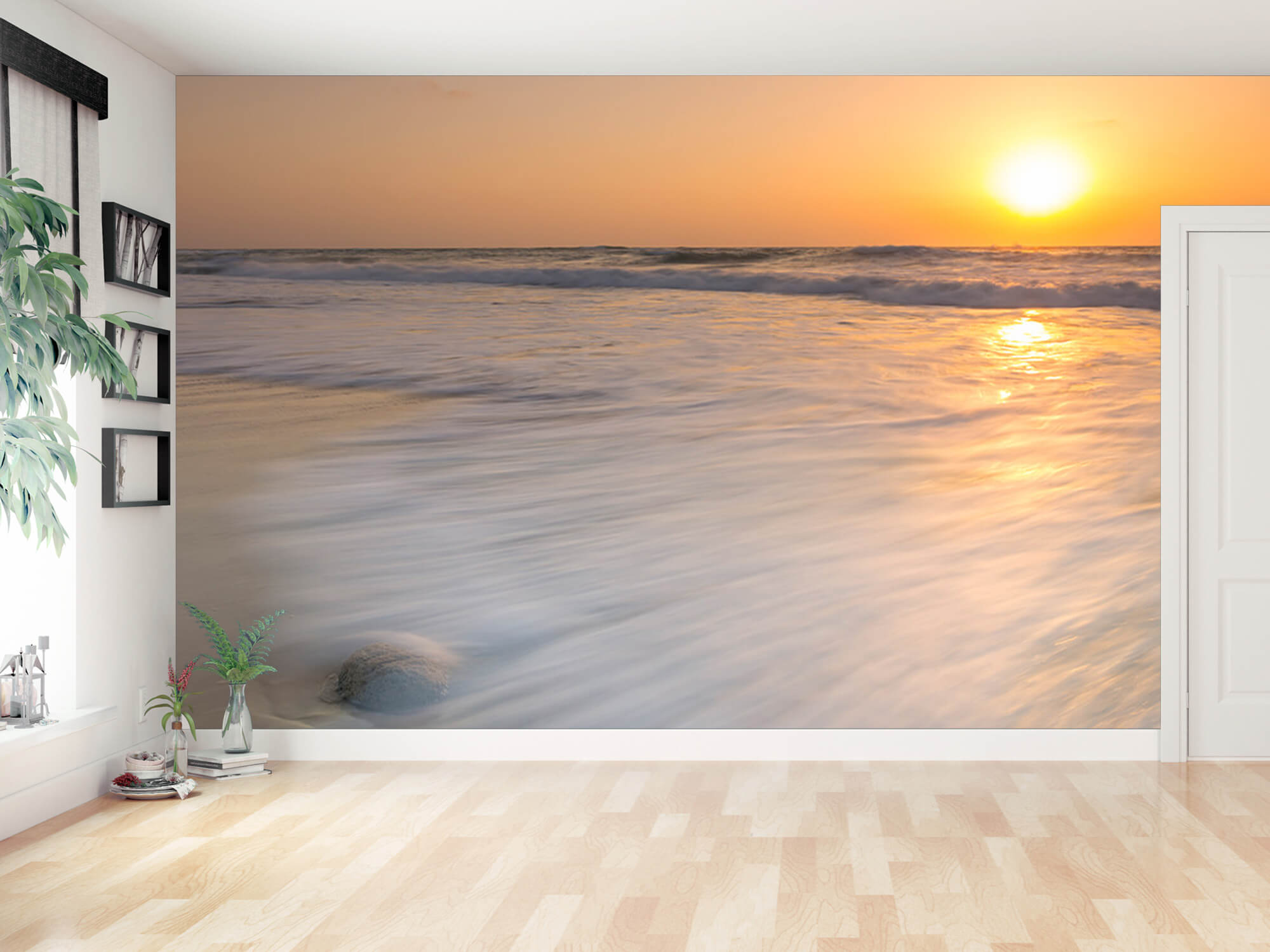 Papel pintado con Puesta de sol en la playa - Habitación 8