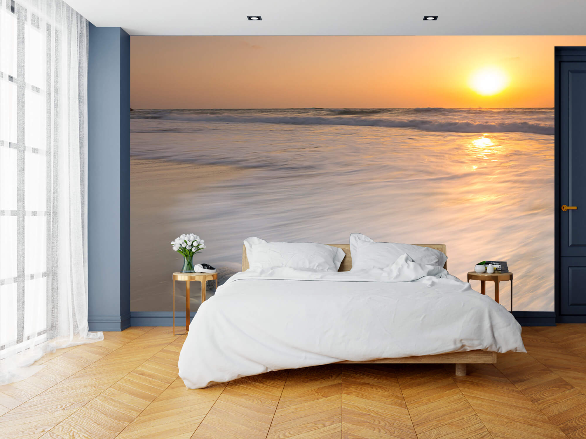  Papel pintado con Puesta de sol en la playa - Habitación 1