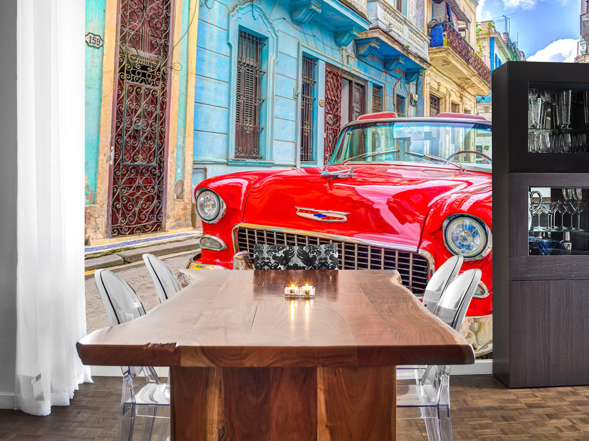  Papel pintado con Coche de época en La Habana - Sala de ocio 7