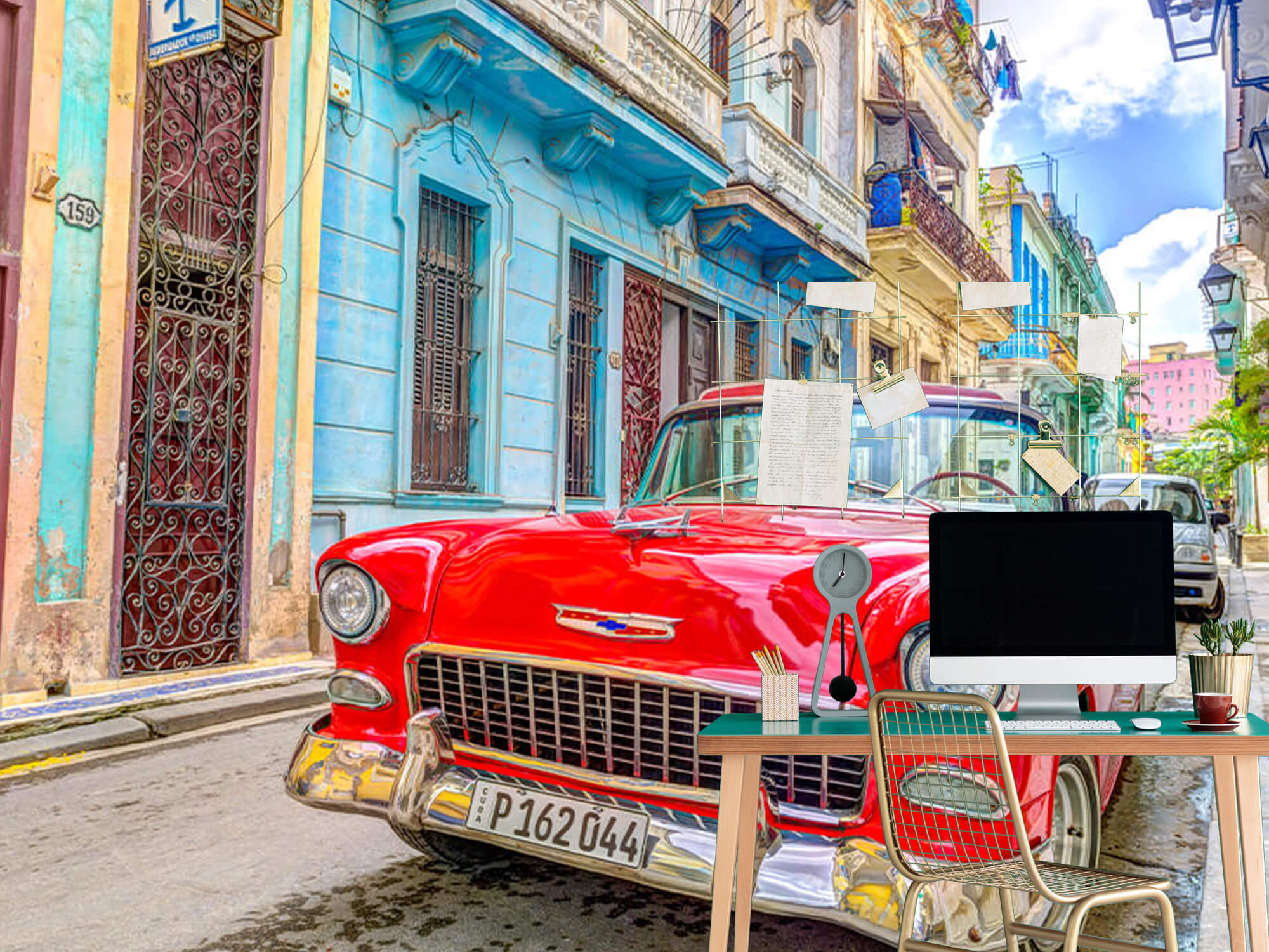 Papel pintado con Coche de época en La Habana - Sala de ocio 9