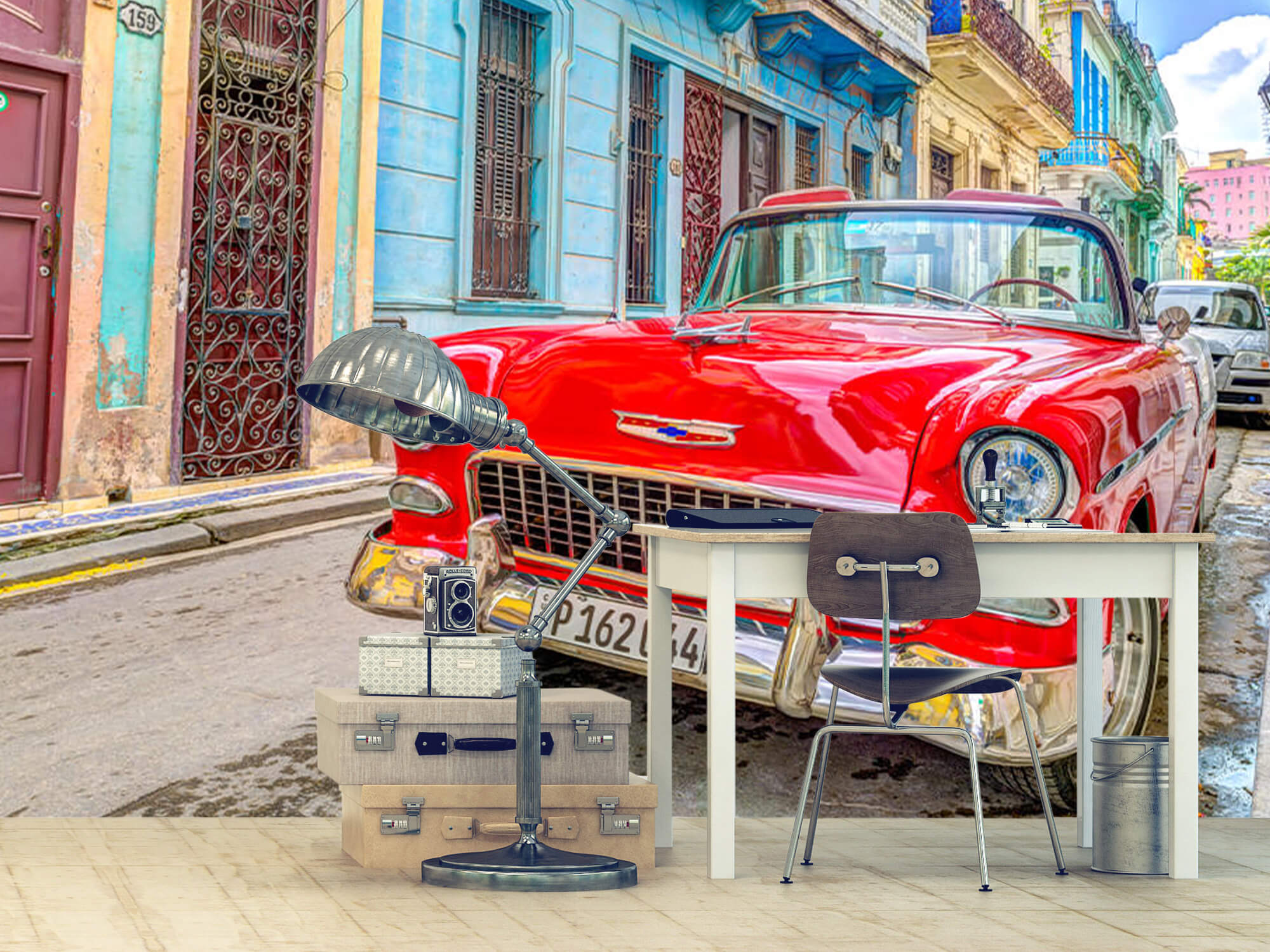  Papel pintado con Coche de época en La Habana - Sala de ocio 11