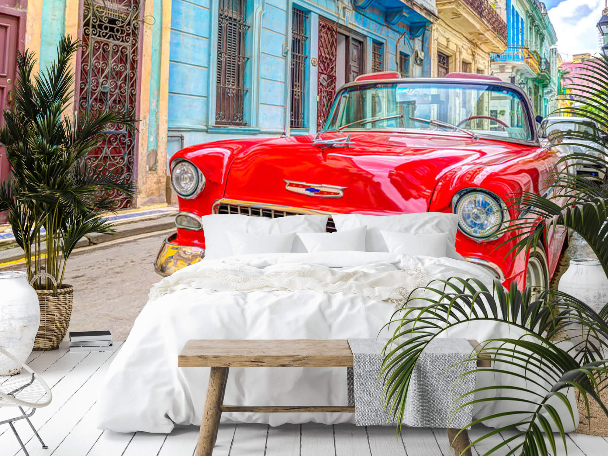  Papel pintado con Coche de época en La Habana - Sala de ocio 3