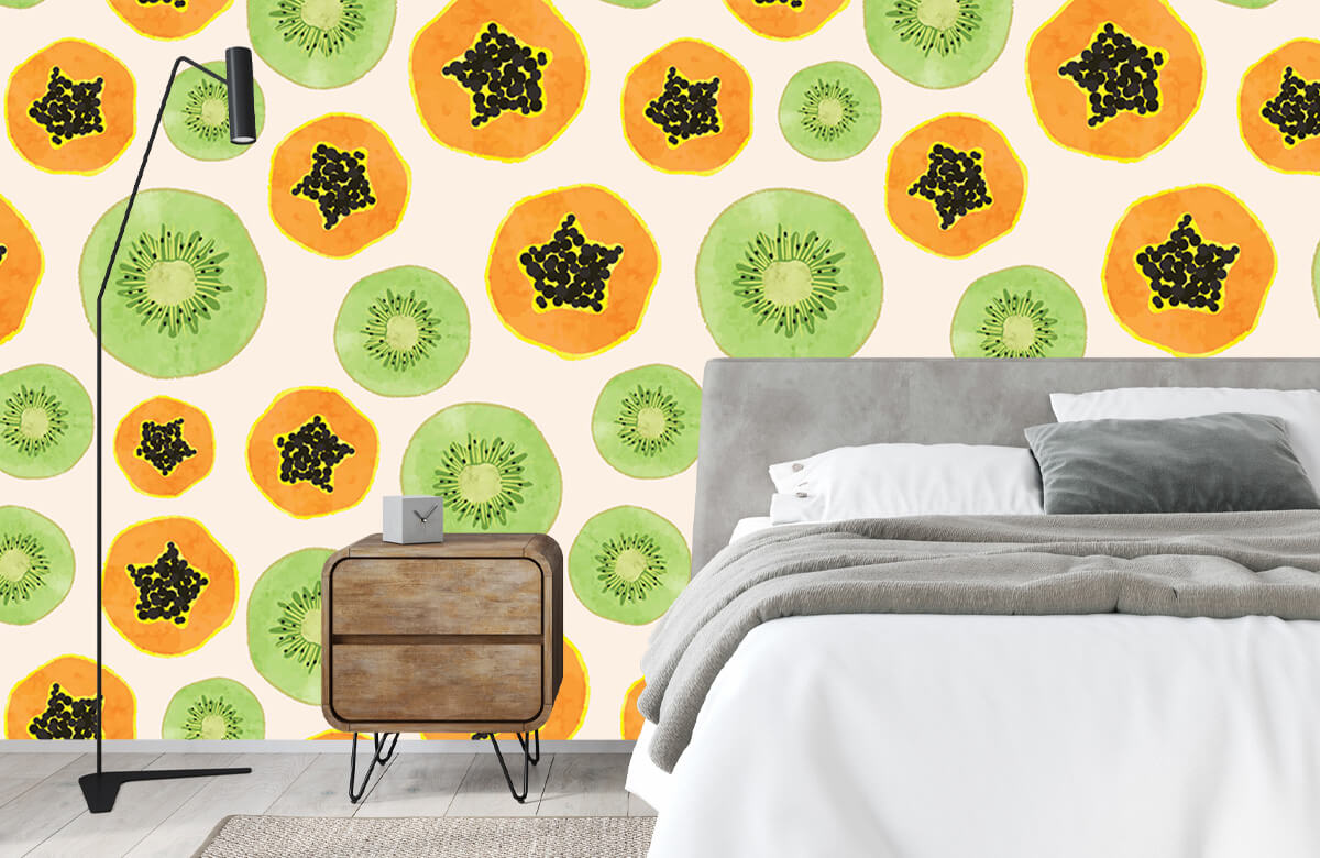 wallpaper Kiwi y papaya 4