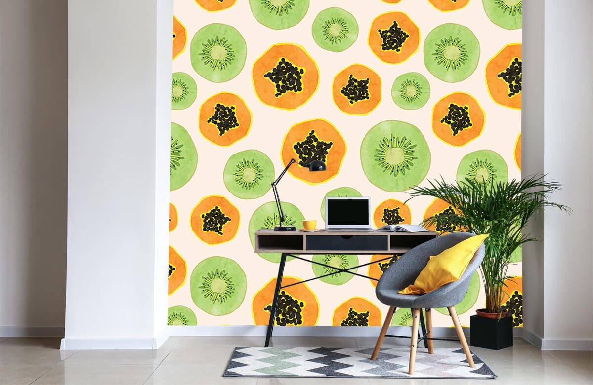 wallpaper Kiwi y papaya 5