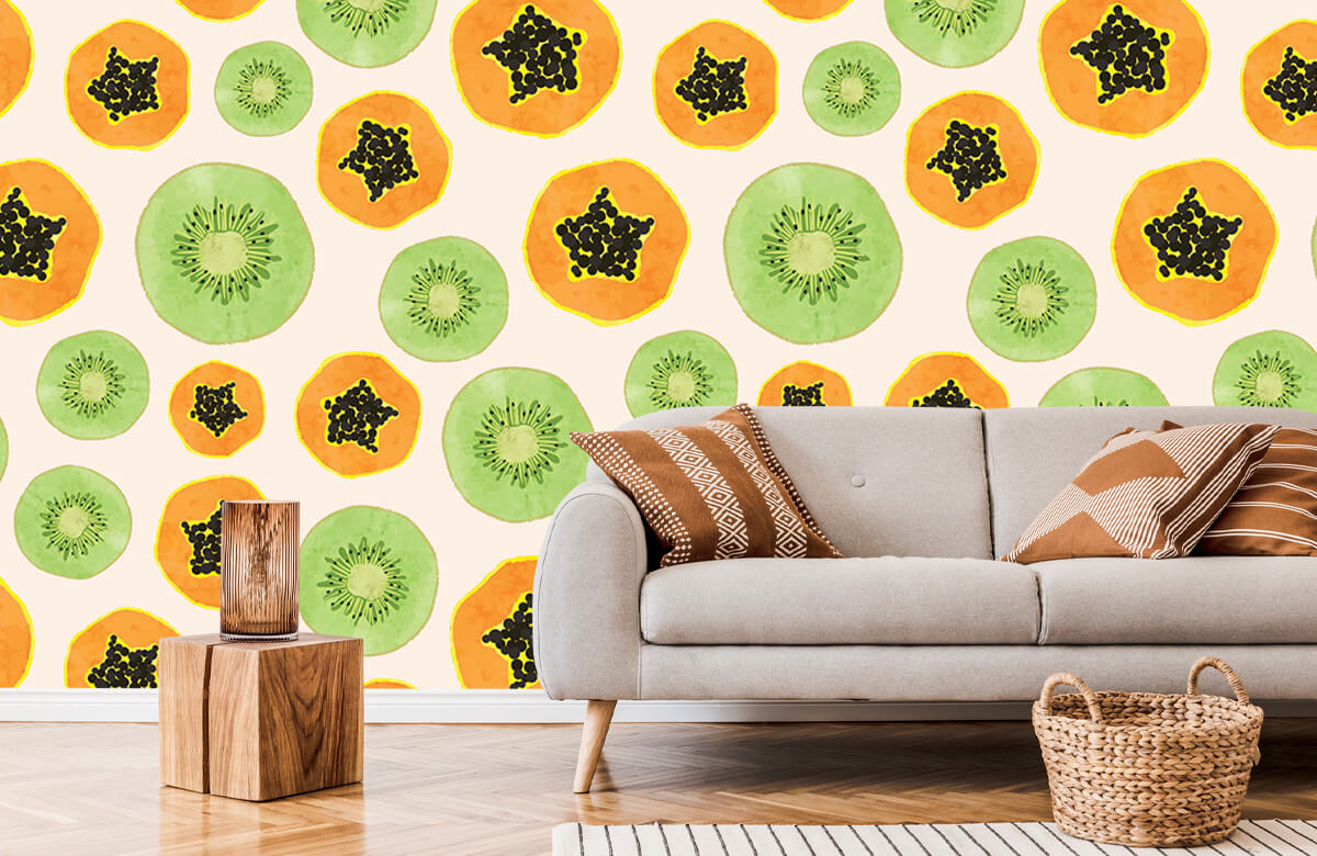 wallpaper Kiwi y papaya 1
