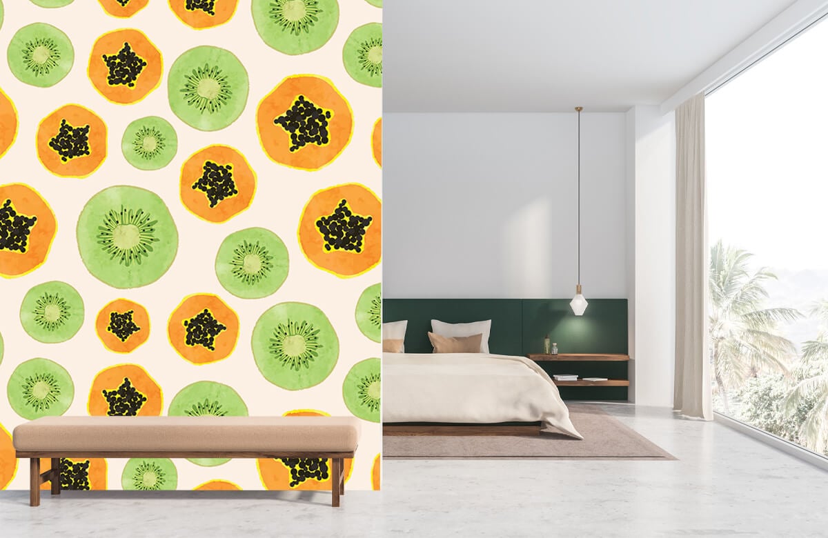 wallpaper Kiwi y papaya 8