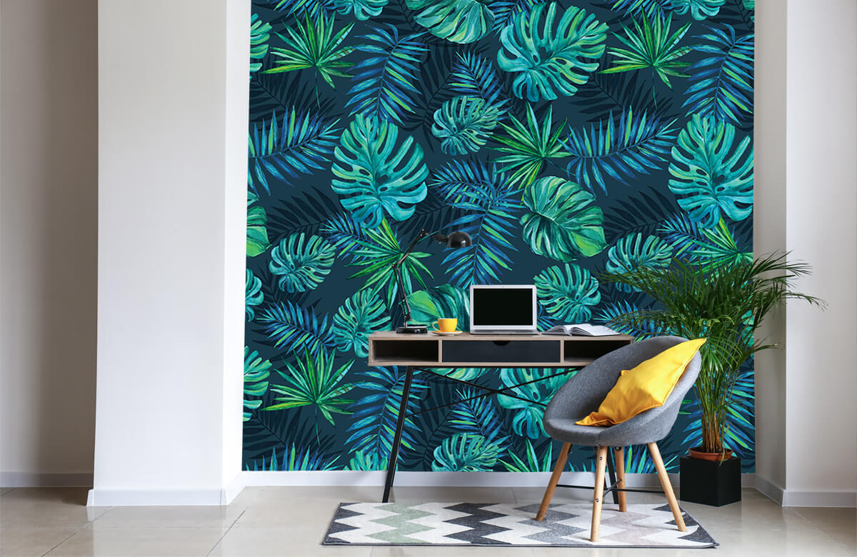wallpaper Plantas tropicales de acuarela 1