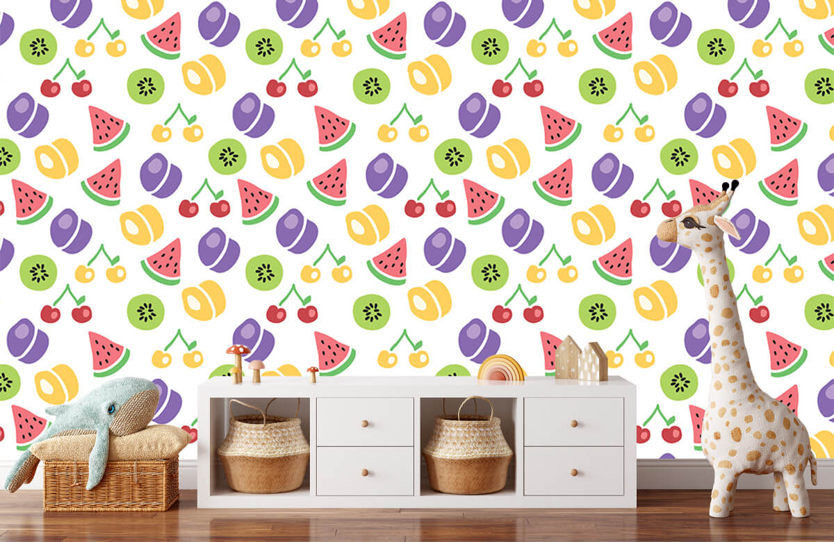 wallpaper Patrón de frutas 1