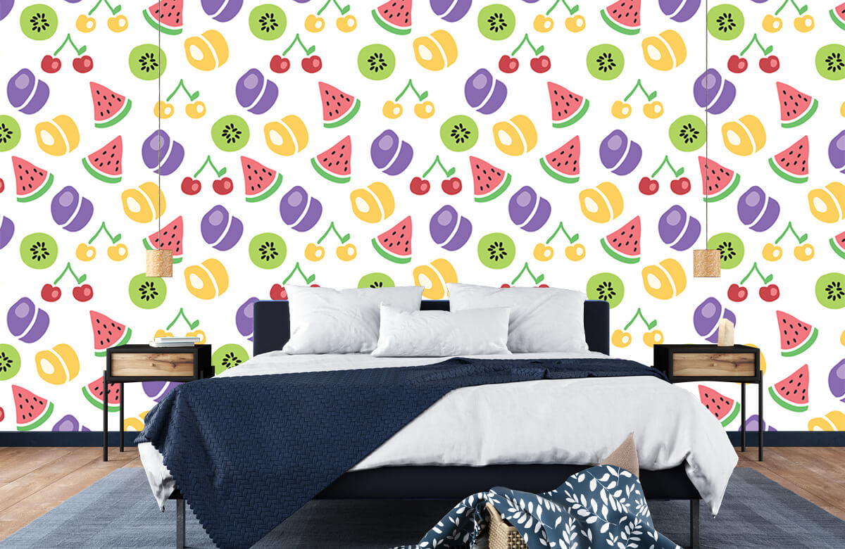 wallpaper Patrón de frutas 8