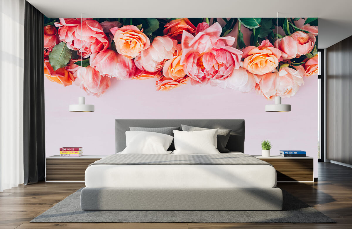 Wallpaper Rosas en diferentes tonos de rosa 7
