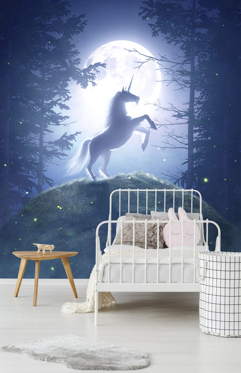 wallpaper Unicornio en luna llena 7